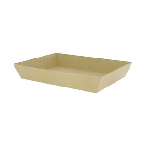 CREAPAK kraft corbeille carton rectangle 36x27x6 cm - carton de 30