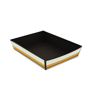 CREAPAK vogue corbeille carton rectangle 36x27x7 cm - carton de 30