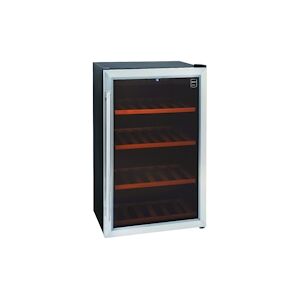 Metro Professional Cave à vin GWC2040, acier inoxydable, 58 x 54.3 x 83 cm, refroidissement statique par ventilateur, 48 bouteilles, noir/argenté