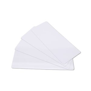 Carte longue PVC - Blanc - 120 x 50 mm (lot de 500)