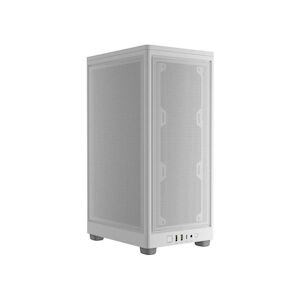 Corsair Boitier Pc - Corsair - Icue 2000d Airflow - Mini Itx - Panneaux En Acier - Ventilateur Af120 Slim Inclus - Blanc - (cc-9011245-w