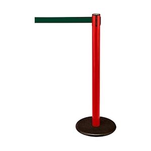 Poteau de balisage a sangle Guide 28 - Rouge - vert - 2 300 mm -VKF Renzel