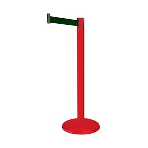 Poteau de balisage a sangle Guide 45 - rouge - vert  - 4.000 mm -