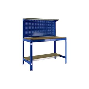 SimonRack Établi SIMONWORK BT3 couleur BLEU/BOIS 1445x910x610 mm (haut x largeur x profondeur)