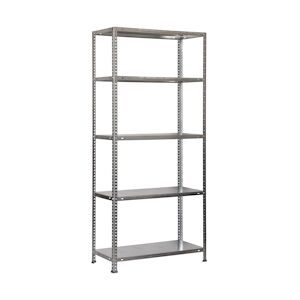 SimonRack Étagère metallique avec vis Advantage 5 plateaux de 75 kgs par plateau couleur GALVA 2000x1000x300 mm (haut x largeur x profondeur)