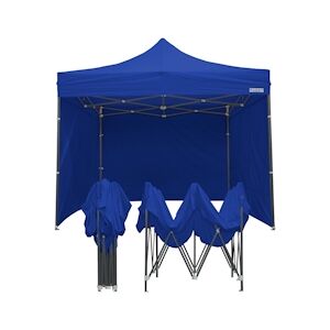 FRANCE BARNUMS Tente pliante 3x3m pack côtés - 4 murs - acier 31mm/polyester 320g - bleu - FRANCE-BARNUMS