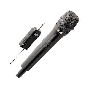 Microphone sans fil portatif radio UHF avec récepteur - Alimenté par 4 piles AA