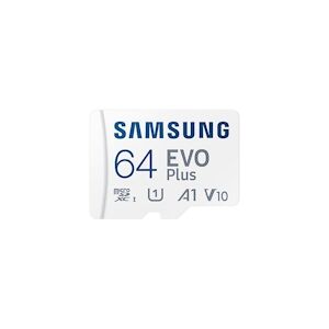 Carte Mémoire Micro Sd Samsung Evo Plus 64 Go Blanc