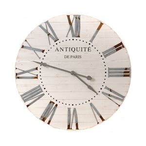 AMADEUS Horloge paco blanche - Rond Bois Amadeus 91.5x5.799 cm