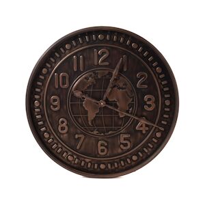 AMADEUS Horloge monde - Marron Rond Métal Amadeus 80x6.799 cm