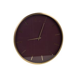 AMADEUS Horloge Zurish prune - Violet Rond Métal Amadeus 51x5 cm