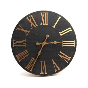 AMADEUS Horloge Orlando - Noir Rond Bois Amadeus 71x7 cm