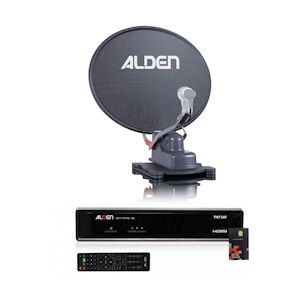 Alden Onelight Parabole Automatique 60cm + Récepteur Satellite Satmatic Hd Tntsat Usage Non Intensif Alden