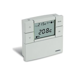 EDM THERMOSTAT DIGITAL 3V SÉRIE 'ZEFIRO' 84X84MM BLANC PERRY