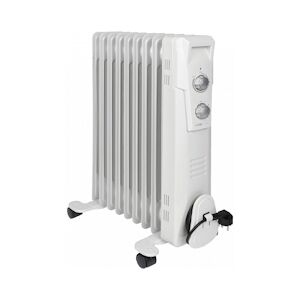 Clatronic Radiateur bain d'huile 9R 2000W Clatronic RA 3736 Blanc