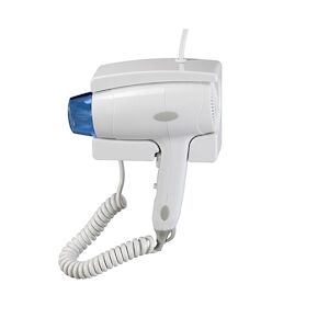 Medial International Yul Essential Seche-cheveux avec support mural pour hotels ABS Blanc 1.000 W