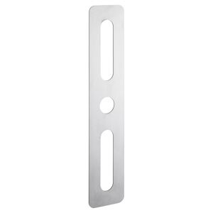 Plaque de proprete 60x302 mm rectangulaire inox brosse