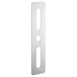 Plaque de proprete 70x312 mm rectangulaire inox brosse