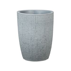 Scheurich Barceo High 54, vase/pot à fleurs/jardinière, cylindrique, coloris: Stony Grey, fabriqué avec du plastique recyclé, pour l’extérieur