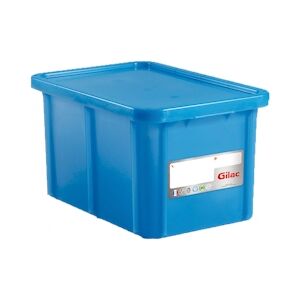 GILAC Bac renforcé HACCP 600 x 400 + couvercle - 55 L - Bleu G119910