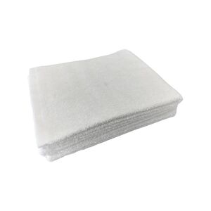 Lot de 4 draps de bain 100x150, 450g, fils 16/1, blanc, 100% coton