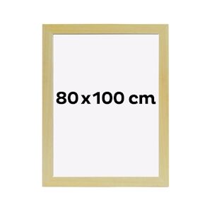 Edimeta Cadres Bois 80x100 Profilé 30 mm Naturel