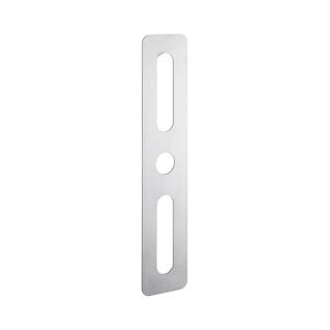 Plaque de proprete 60x302 mm rectangulaire inox brosse