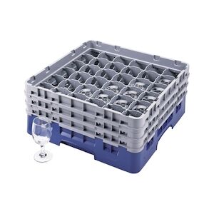 CAMBRO - 36S638-186 - Casiers de lavage 36 comp. - 7,2 cm Ø máx. - Haut max 17,6 cm - 50 x 50 x 22,5 cm - Bleu Marine