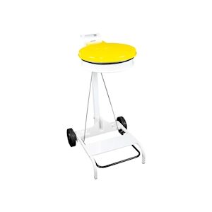 Medial International Contimobile Support sac mobile à pédale Acier Blanc-Jaune Poudré epoxy 110 lt