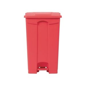 Jantex Poubelle de cuisine à pédale 87 litres rouge