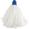 Grand mop traditionnel blanc   support bleu      Polyester  JANTEX