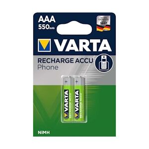 Varta Batterie Rechargeable Nimh Aaa 1.2 V 550 Mah 2-blister Usage Non Intensif Varta