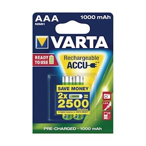 Varta batterie Rechargeable Nimh Aaa 1.2 V 1000 Mah 2-blister