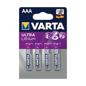 Varta batterie Au Lithium Aaa 4-plaquette