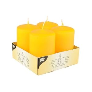 ART Bougies cylindriques Ø 50 mm · 80 mm jaune