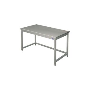 Virtus group Table Inox de Travail sans Etagère et sans Dosseret Gamme 700 mm 700x700 x700x850mm