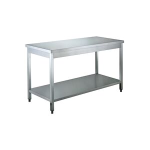 Table Inox Avec Sous Tablette 2000 x 700mm - Materiel Horeca