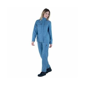 Lafont - Pantalon de travail pour femmes JADE Bleu Métal Taille LL