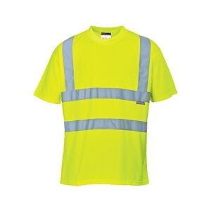 Portwest - Tee-shirt manches courtes en maille nid d'abeilles HV Jaune Taille 6XLXXXXXXL