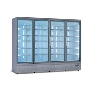 LMC EUROCOLD VISIOGLASS GL 4P POS GRIS / BLANC - Vitrines positives à groupe logé -LMC EUROCOLD - 4012060