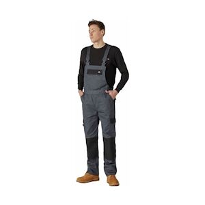 Dickies - Salopette à bretelles pour homme grise noire EVERYDAY Gris / Noir Taille MM