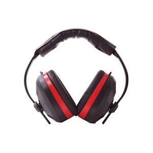 Portwest - Casque anti-bruit CONFORT Noir / Rouge Taille Uniqueone size