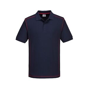 Portwest - Polo de travail bicolore ESSENTIEL Bleu / Rouge Taille SS