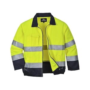 Portwest - Veste de travail MADRID HV Jaune / Bleu Marine Taille SS