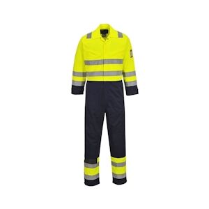 Portwest Combinaison de travail Haute visibilité multirisques Modaflame jaune marine T.XXL PortwestXXL