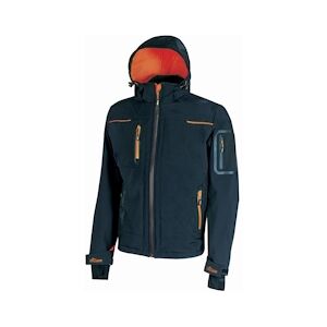 U-Power - Veste Softshell de travail imperméable bleue foncée SPACE Bleu Foncé Taille XLXL