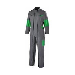 Cepovett - Combinaison de travail 2 Zip polyester majoritaire Facity Gris / Vert Taille XLXL