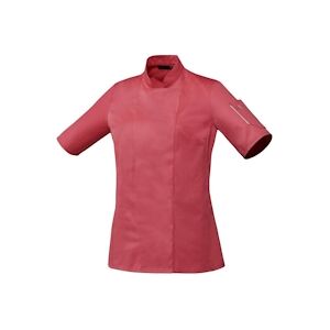 Robur Veste de cuisine femme manches courtes Unera polycoton framboise T.L RoburL