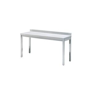 Table Inox de Travail avec Dosseret 900 x 700 mm 900x700x850mm VIRTUS GROUP