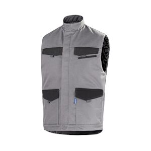 Cepovett - Gilet de travail sans manches matelassé FACITY Gris / Noir Taille 3XLXXXL